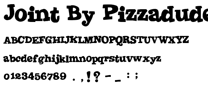Joint by PizzaDude font